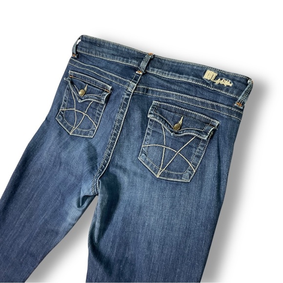 Kut From The Kloth Natalie Bootcut Jeans Sz 14 Flap Pocket Embroidered Cowgirl - Picture 9 of 12